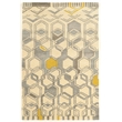Linon Aspire Geo Hand Tufted Wool 8'x11' Rug in Ivory