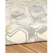 Linon Aspire Geo Hand Tufted Wool 8'x11' Rug in Ivory