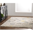 Linon Aspire Geo Hand Tufted Wool 8'x11' Rug in Ivory