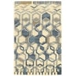 Linon Aspire Triangle Hand Tufted Wool 5'x8' Rug in Ivory