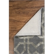 Linon Aspire X's Hand Tufted Wool 2'x3' Rug in Gray