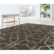 Linon Aspire X's Hand Tufted Wool 8'x11' Rug in Gray