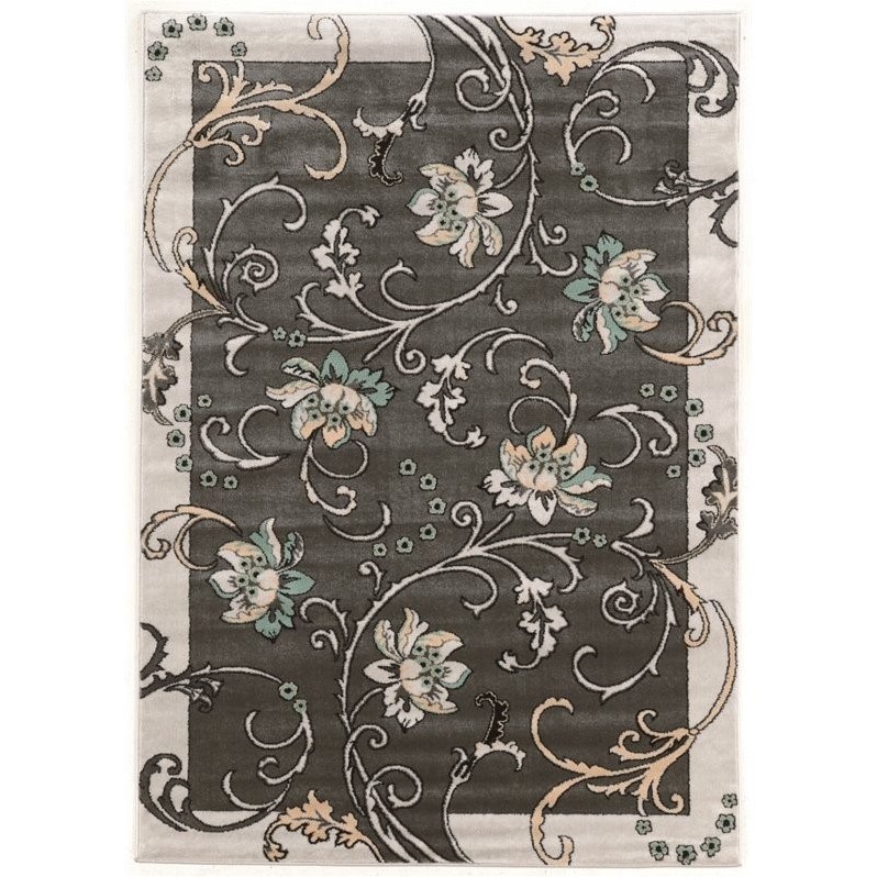 8' x 10' Rugs in Grey and Charcoal RUGEE34681