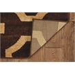 Linon Claremont Octagon Power Loomed Polypropylene 8'x10' Rug in Brown