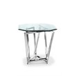 Magnussen Lenox Square Octagonal End Table in Nickel
