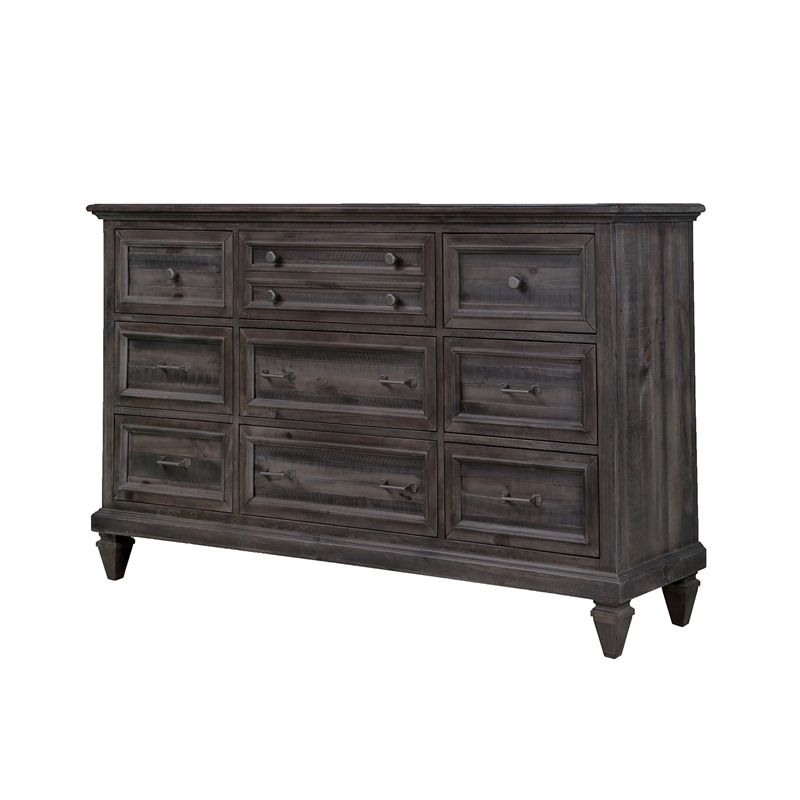 Magnussen Calistoga 9 Drawer Dresser in Weathered Charcoal