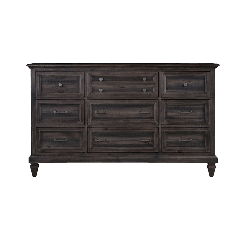 Magnussen Calistoga 9 Drawer Dresser in Weathered Charcoal
