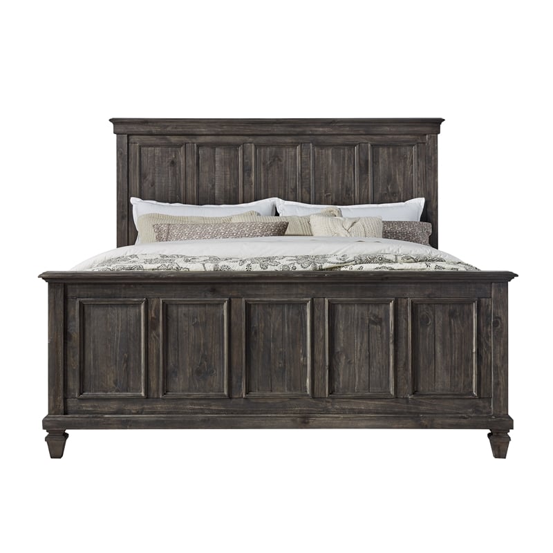 Magnussen Calistoga King Panel Bed in Weathered Charcoal