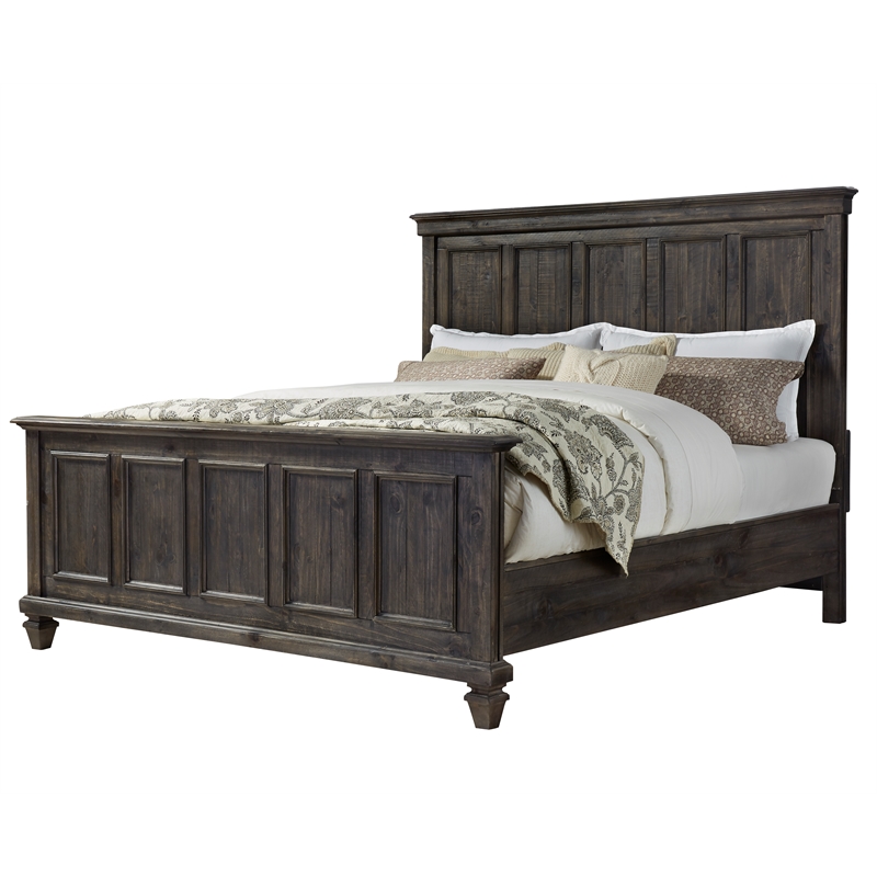 Magnussen Calistoga King Panel Bed in Weathered Charcoal