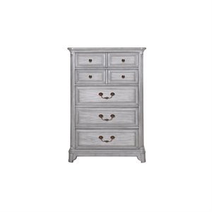 magnussen windsor lane 5 drawer chest in weathered gray