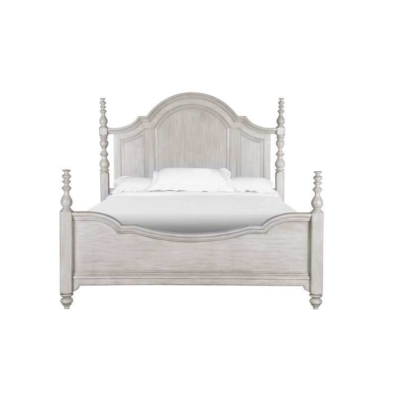 Magnussen Windsor Lane Queen Poster Bed In Weathered Gray