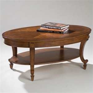 Magnussen Aidan Oval Cocktail Table in Cinnamon ..