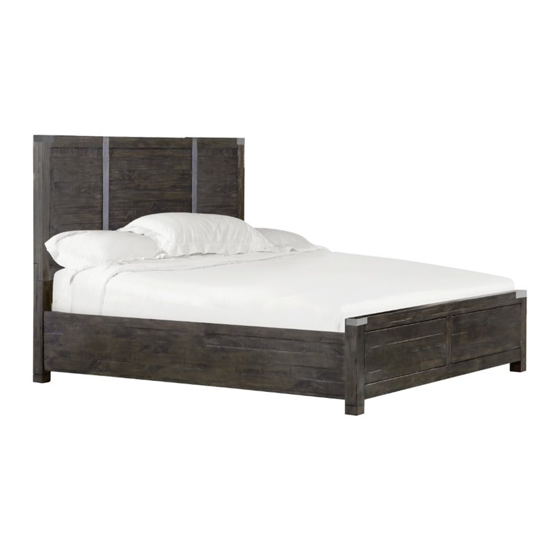 Magnussen Abington California King Panel Bed in Weathered Charcoal
