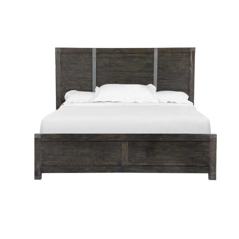 Magnussen Abington California King Panel Bed in Weathered Charcoal