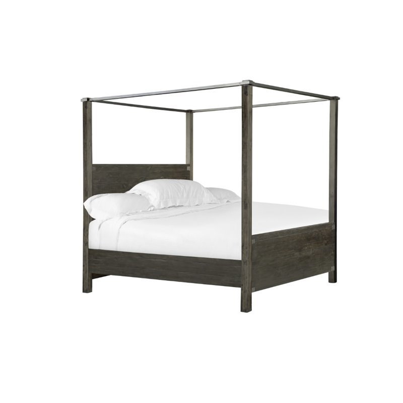 Magnussen Abington California King Poster Bed In Weathered Charcoal Magnussen Abington California King Poster Bed In Weathered Charcoal B3804 76