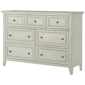 magnussen raelynn 7 drawer dresser in weathered white
