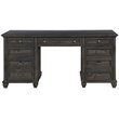 Magnussen Sutton Place Executive Desk in Weathered Charcoal