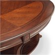 Magnussen Winslet Oval Wood Coffee Table with Casters in Cherry