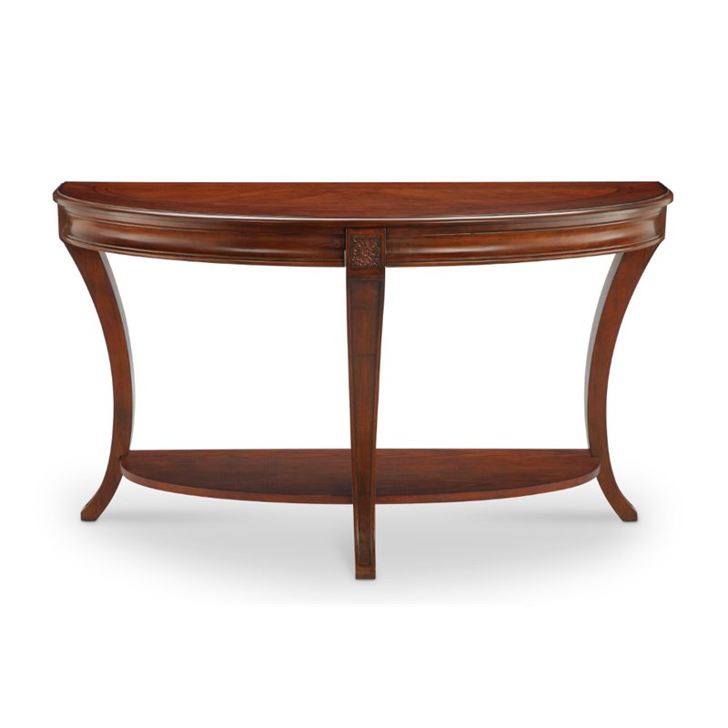 Magnussen Winslet Demilune Console Table In Cherry