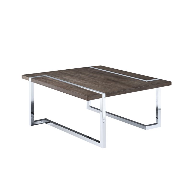Magnussen Kieran Square Coffee Table In Charcoal And Chrome T4215 41 Magnussen Kieran Square Coffee Table In Charcoal And Chrome