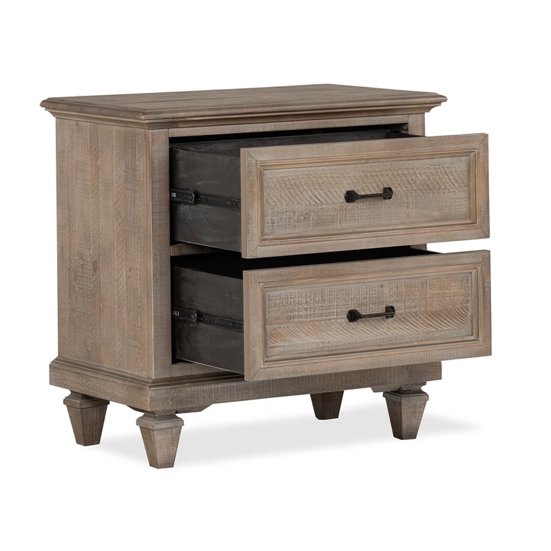 Magnussen Lancaster 2 Drawer Nightstand in Dovetail Gray