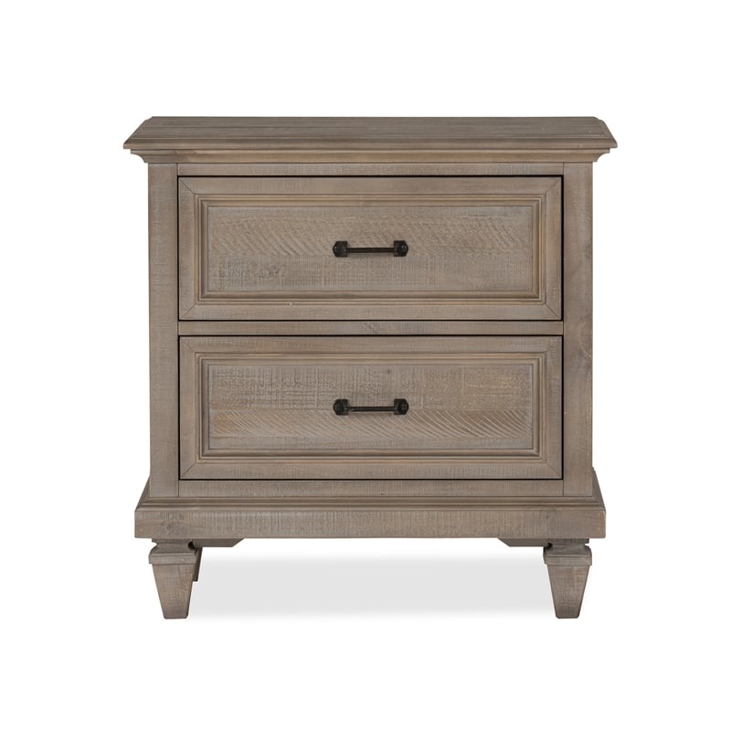 Magnussen Lancaster 2 Drawer Nightstand in Dovetail Gray