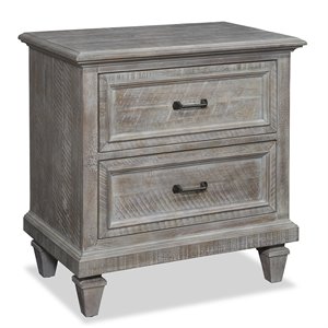 magnussen lancaster 2 drawer nightstand in dovetail gray