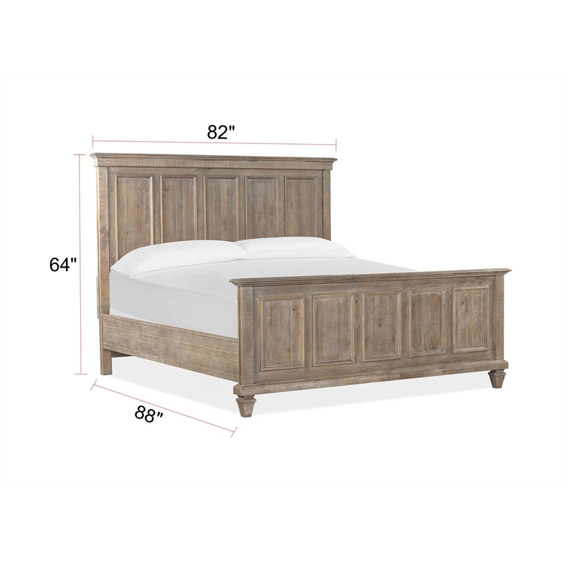 Magnussen Lancaster King Panel Bed in Dovetail Gray