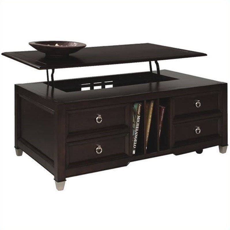 Magnussen Darien 2 Piece Rectangular Lift-Top Cocktail ...