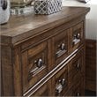 Magnussen Bay Creek Relaxed Traditional Toasted Nutmeg 3 Drawer Nightstand