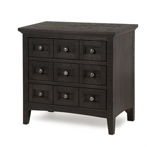 magnussen westley falls relaxed traditional graphite 3 drawer nightstand