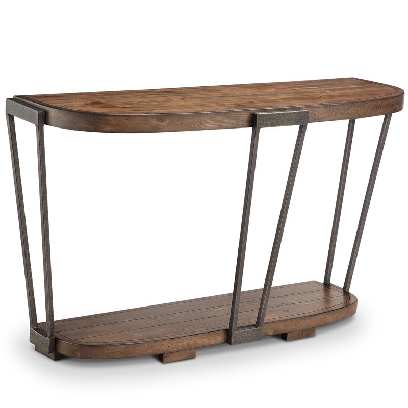 Magnussen Yukon Bourbon And Aged Iron Entryway Table Magnussen Yukon Bourbon And Aged Iron Entryway Table T4405 75