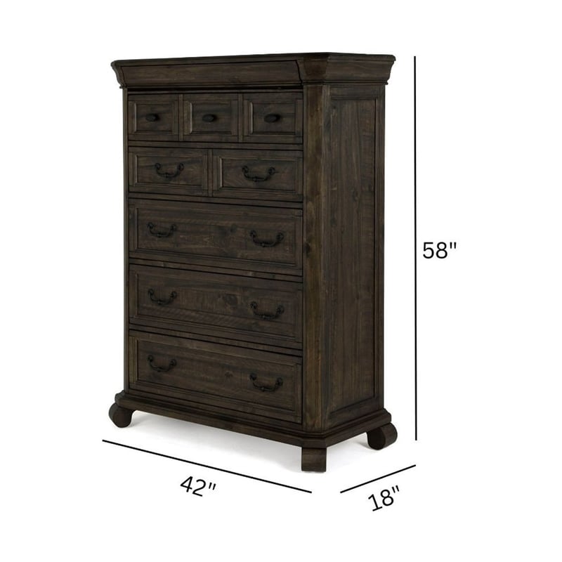Magnussen Bellamy Traditional Peppercorn 6 Drawer Chest