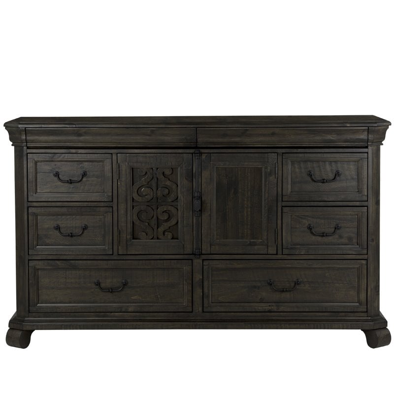 Magnussen Bellamy Traditional Peppercorn 8 Drawer Dresser