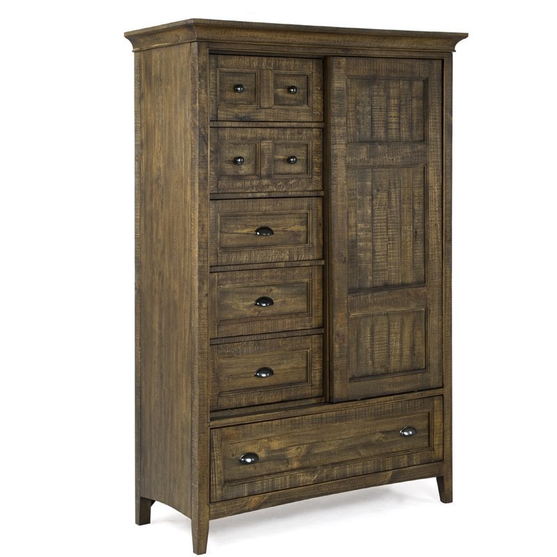 Magnussen Bay Creek Relaxed Traditional Toasted Nutmeg Sliding Door Chest