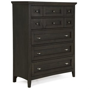 magnussen westley falls relaxed traditional graphite 5 drawer chest