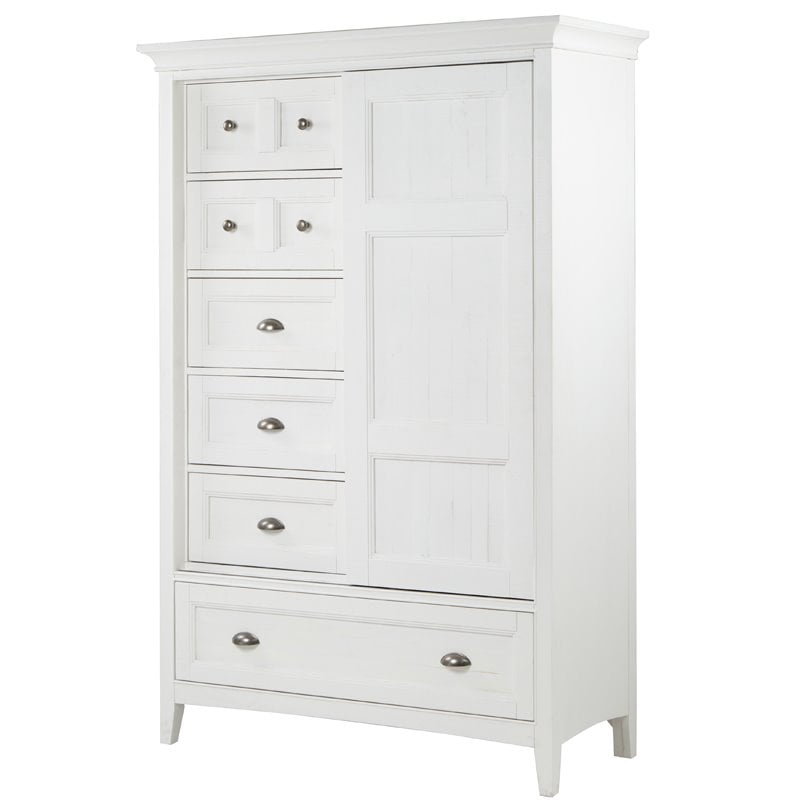 Magnussen Heron Cove Relaxed Traditional Soft White Sliding Door Chest