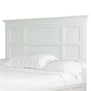 Magnussen Heron Cove Relaxed Traditional Soft White Queen Panel Headboard
