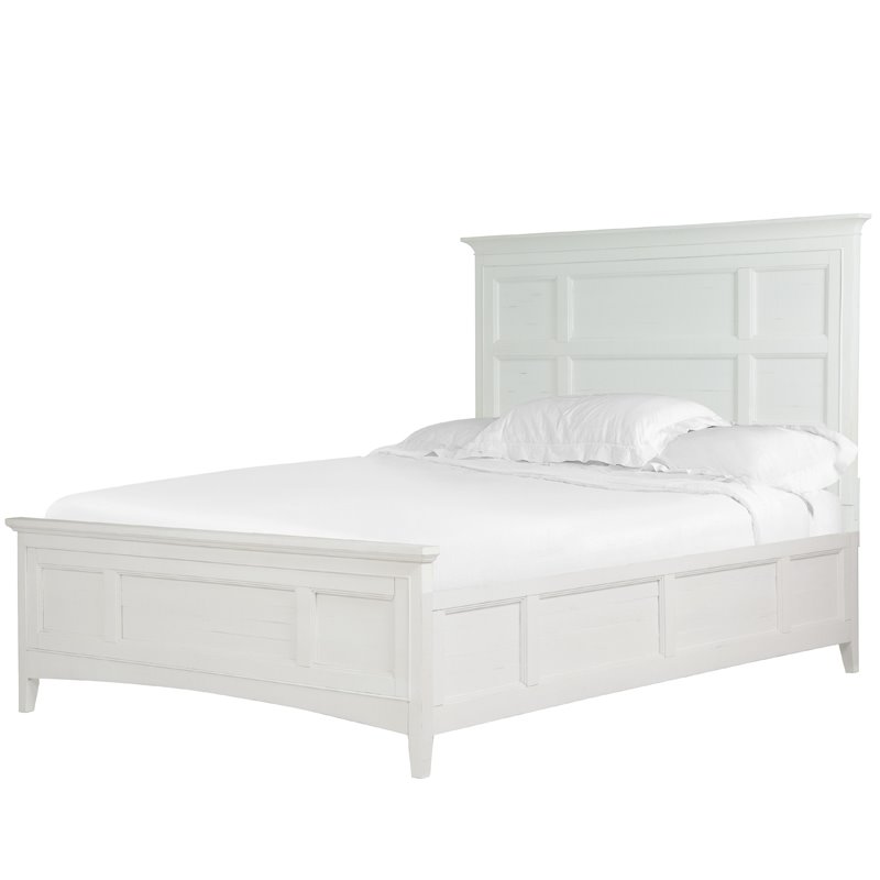 Magnussen Heron Cove Relaxed Traditional Soft White King Panel Bed ...