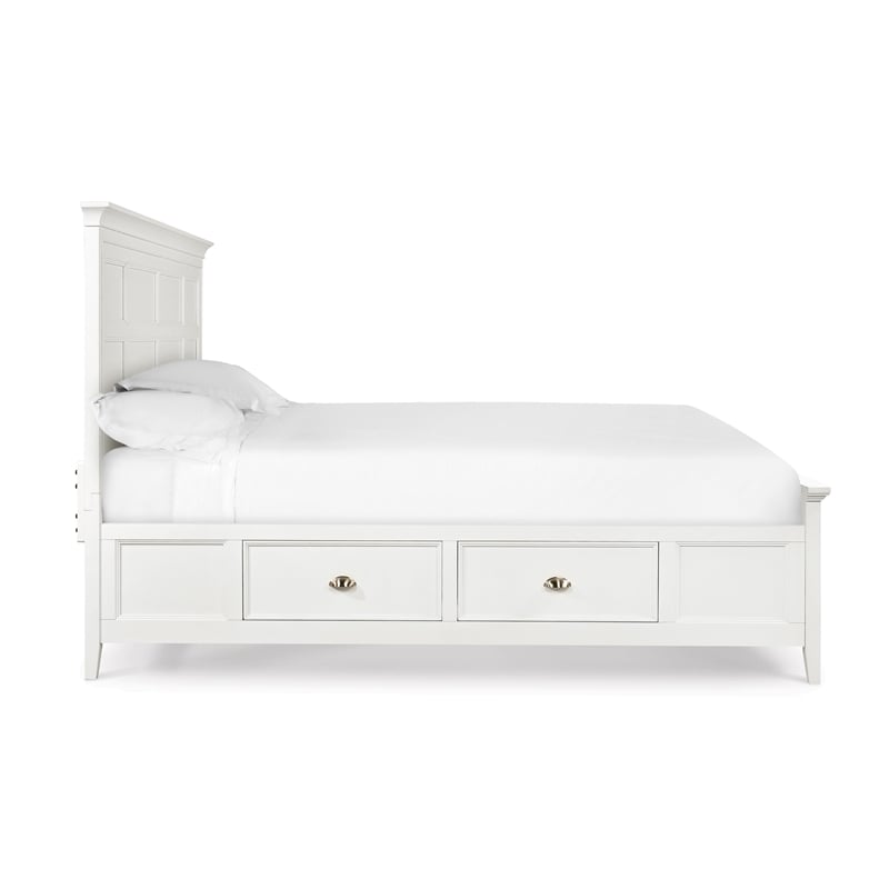 Magnussen B1475 Kentwood Complete Queen Panel Bed With Storage Rails ...