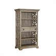Magnussen Tinley Park Pine Solid Wood Bookcase in Dovetail Gray