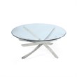 Magnussen Zila Round Solid Wood Cocktail Table