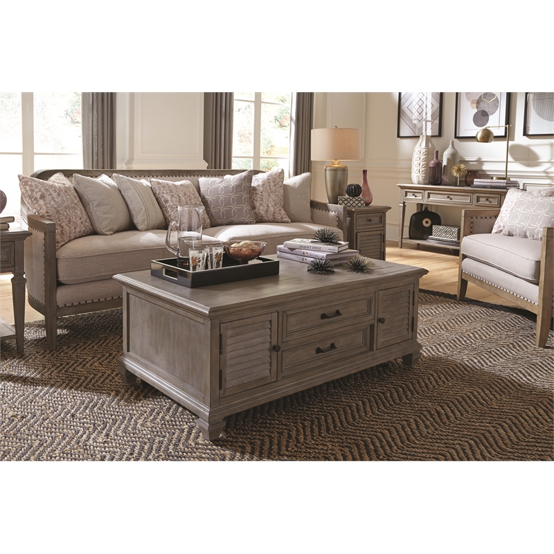 Magnussen T4352 Lancaster Lift Top Storage Cocktail Table w/Casters