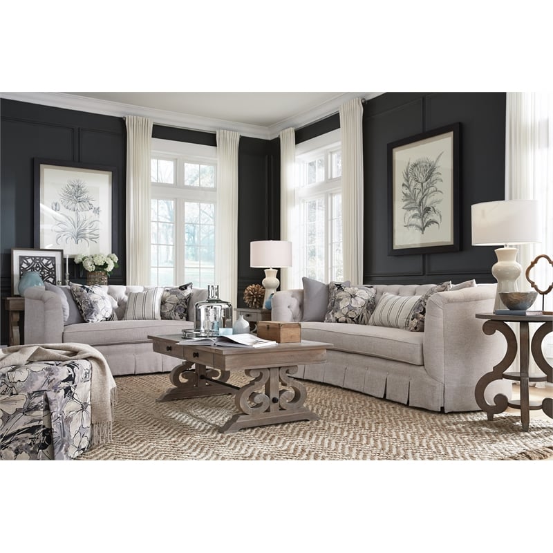 Magnussen Tinley Park Rectangular Cocktail Table in Dovetail Gray