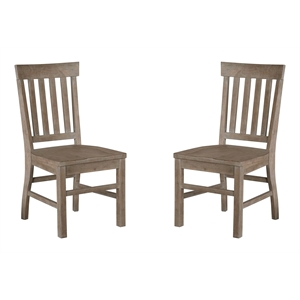 Magnussen Tinley Park Dining Side Chair in Dovetail Gray (Set of 2)