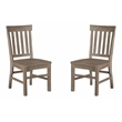 Magnussen Tinley Park Dining Side Chair in Dovetail Gray (Set of 2)