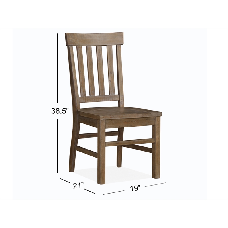 Magnussen Tinley Park Dining Side Chair in Dovetail Gray (Set of 2)