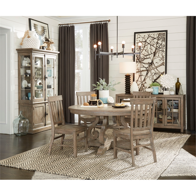 Magnussen Tinley Park Dining Side Chair in Dovetail Gray (Set of 2)