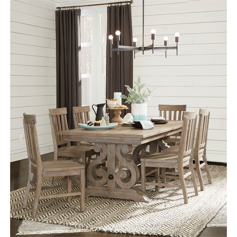 Magnussen Tinley Park Dining Side Chair in Dovetail Gray (Set of 2)