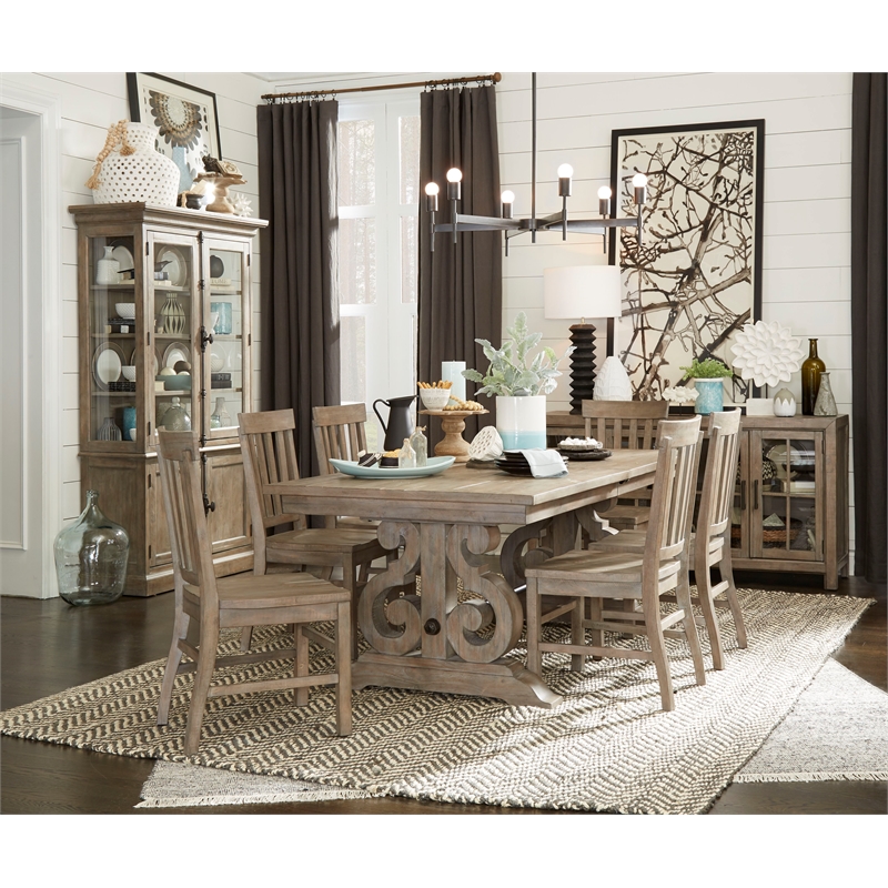 Magnussen Tinley Park Dining Side Chair in Dovetail Gray (Set of 2)